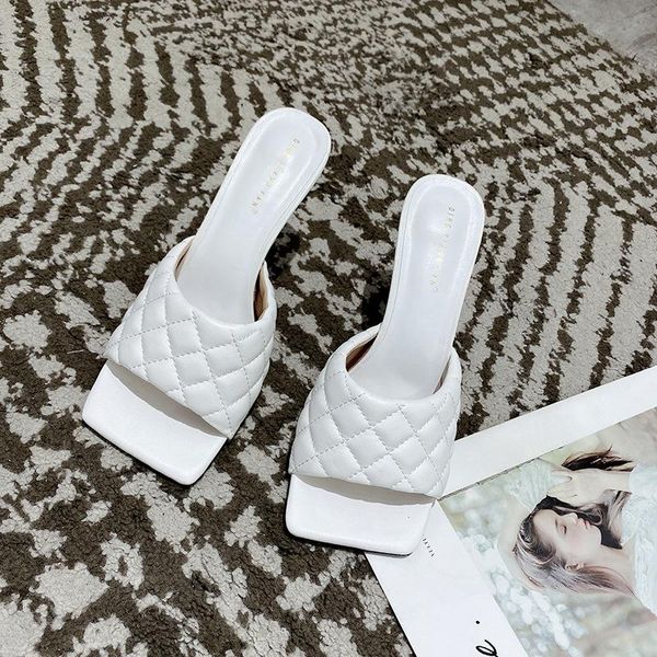 slippers pu diamond square head peep toe high heel summer fashion slip on thin heels slides women mules party, Black
slippers pu diamond square head peep toe high heel summer fashion slip on thin heels slides women mules party, Black