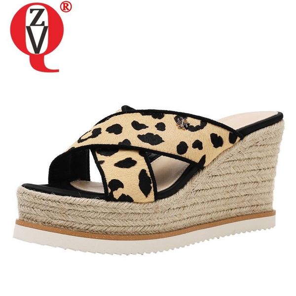 slippers zvq woman shoes summer fashion leopard horsehair outside super high heels platform open toe ladies, Black
slippers zvq woman shoes summer fashion leopard horsehair outside super high heels platform open toe ladies, Black
