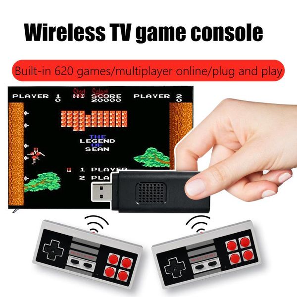 portable game players usb console 620 video games player tv stick with controller classic retro mini box dual handheld gamepad
portable game players usb console 620 video games player tv stick with controller classic retro mini box dual handheld gamepad