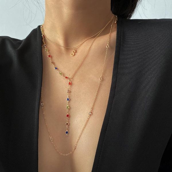 shaped tassel letter s artificial color chain necklaces fashion jewelry women necklace sweater pendant, Silver
shaped tassel letter s artificial color chain necklaces fashion jewelry women necklace sweater pendant, Silver
