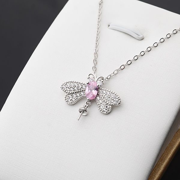 diy accessories s925 silver necklace female multi zircon insect dragonfly pendant set clavicle chain pearl new 348
diy accessories s925 silver necklace female multi zircon insect dragonfly pendant set clavicle chain pearl new 348