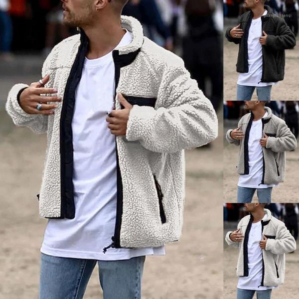 men's jackets men winter long sleeve stand collar faux fleece zipper pocket warm coat jacket 2021, Black;brown
men's jackets men winter long sleeve stand collar faux fleece zipper pocket warm coat jacket 2021, Black;brown