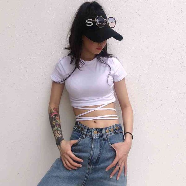 tee spanish summer with waist lace-up tight-fitting short sleeves female high fashion, White
tee spanish summer with waist lace-up tight-fitting short sleeves female high fashion, White