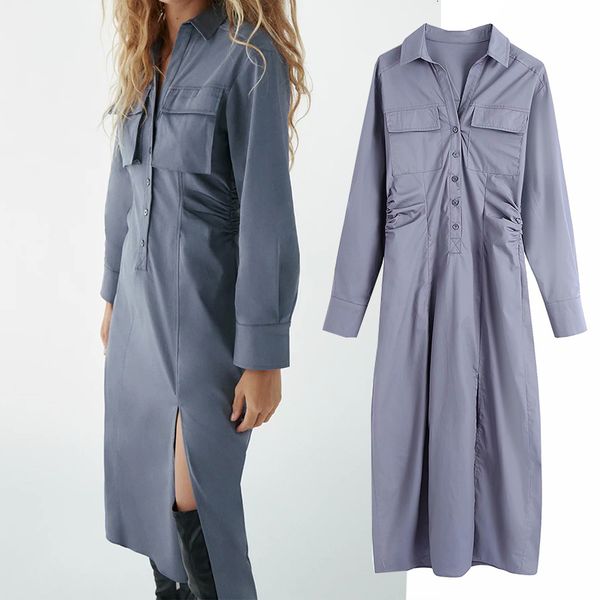 casual dresses women shirt style folds long dress turndown collar long sleeve show waist chic casual dresse 7d4n, Black;gray
casual dresses women shirt style folds long dress turndown collar long sleeve show waist chic casual dresse 7d4n, Black;gray