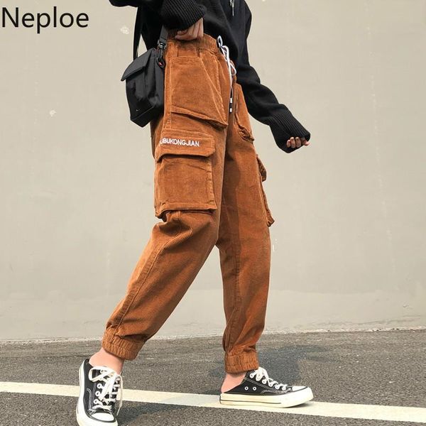 women's pants & capris neploe corduroy harem letters pockets lace up elastic waist loose casual women trousers pantalon female winter 5, Black;white
women's pants & capris neploe corduroy harem letters pockets lace up elastic waist loose casual women trousers pantalon female winter 5, Black;white
