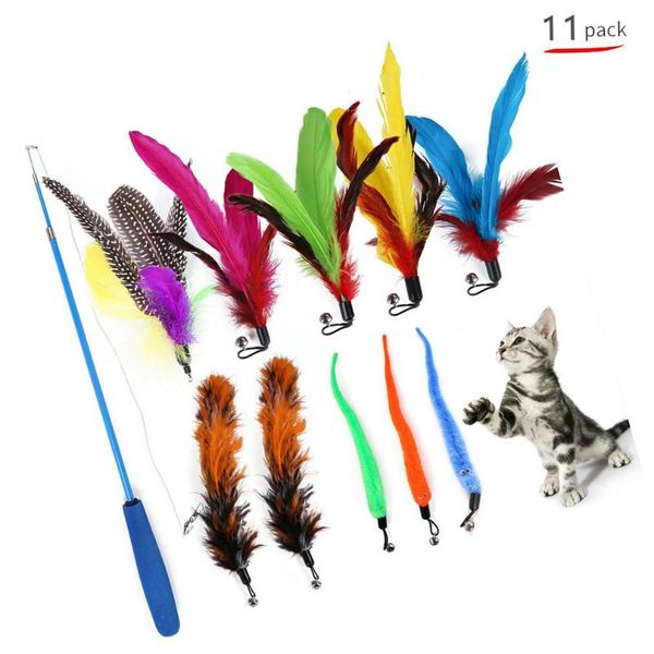 pet cat lovely toy combination set feather replacement head retractable funny stick supplies toys
pet cat lovely toy combination set feather replacement head retractable funny stick supplies toys