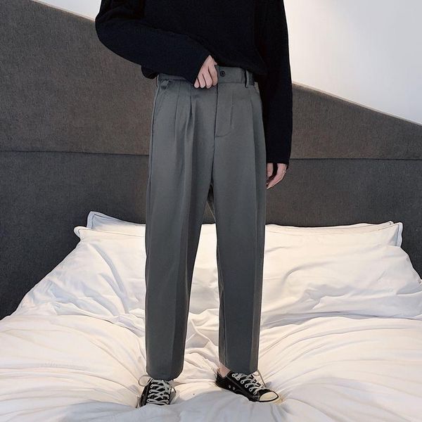 summer thin straight casual pants men's fashion solid color business dress men streetwear loose korean suit mens, Black
summer thin straight casual pants men's fashion solid color business dress men streetwear loose korean suit mens, Black