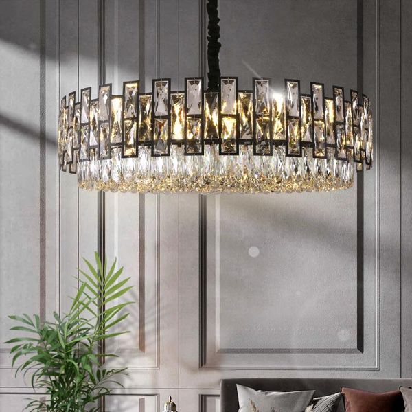 chandeliers luxury round chandelier for living room modern crystal lamp dining bedroom decor black led chain
chandeliers luxury round chandelier for living room modern crystal lamp dining bedroom decor black led chain