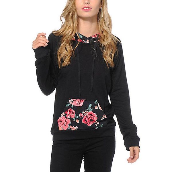 women's hoodies & sweatshirts fashion women long sleeve autumn floral sweatshirt casual hooded jumper pullover winter clothing, Black
women's hoodies & sweatshirts fashion women long sleeve autumn floral sweatshirt casual hooded jumper pullover winter clothing, Black