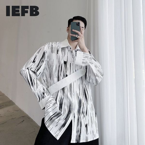 iefb /men's wear personalized contrast color strap design trendy printed loose long-sleeved shirt oversize 9y3279 210524, White;black
iefb /men's wear personalized contrast color strap design trendy printed loose long-sleeved shirt oversize 9y3279 210524, White;black