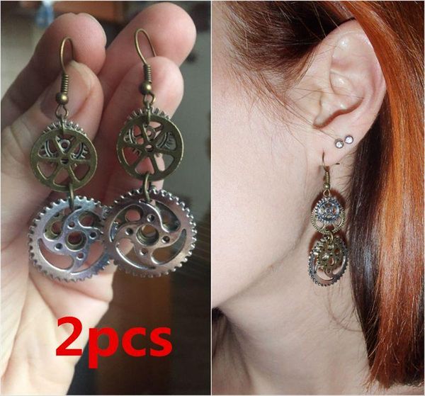 dangle & chandelier delysia king 2pcs women fashion steampunk jewellery antique bronze gear pendants earrings, Silver
dangle & chandelier delysia king 2pcs women fashion steampunk jewellery antique bronze gear pendants earrings, Silver
