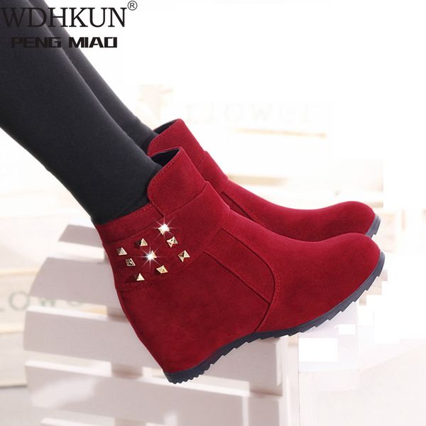 boots concealed high heel women winter snow female warm rivet ankle for shoes wedge zbb4, Black
boots concealed high heel women winter snow female warm rivet ankle for shoes wedge zbb4, Black