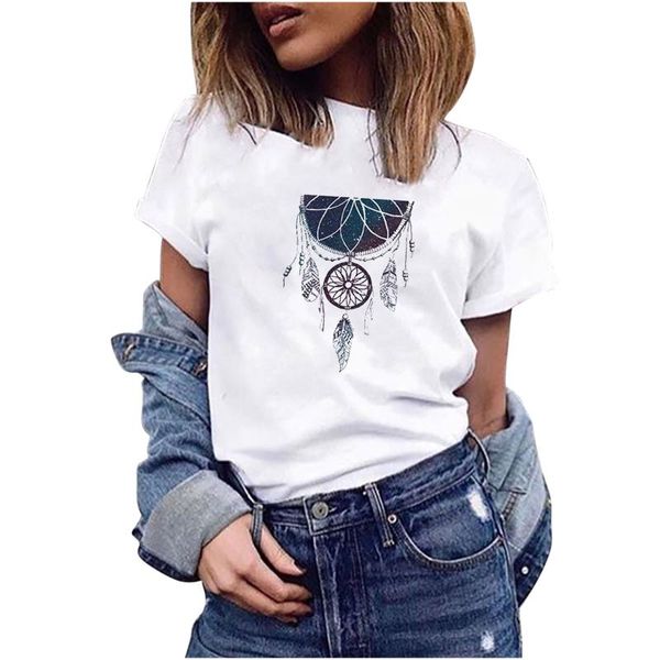 summer women clothes flower printed o-neck t-shirt harajuku short sleeve cotton streetwear female #py women's, White
summer women clothes flower printed o-neck t-shirt harajuku short sleeve cotton streetwear female #py women's, White