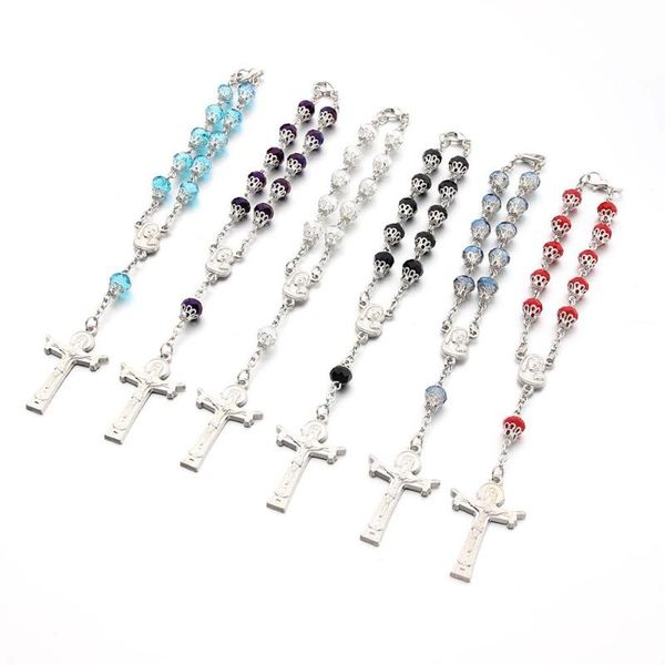 beaded, strands trendy romantic cross pendant rosary bracelet for women religious christian crystal beaded accessories, Black
beaded, strands trendy romantic cross pendant rosary bracelet for women religious christian crystal beaded accessories, Black