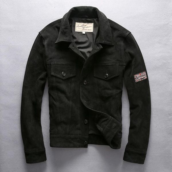 men's leather & faux 2021 men spring autumn jacket genuine single breasted coats male classic vintage casual fashion motorcycle rider, Black
men's leather & faux 2021 men spring autumn jacket genuine single breasted coats male classic vintage casual fashion motorcycle rider, Black