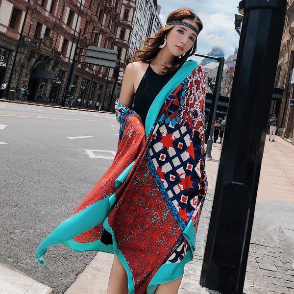 scarves 180*90cm women totem print scarf shawl national bohemian wraps ethnic style pashmina headscarf bandana beach hijab, Blue;gray
scarves 180*90cm women totem print scarf shawl national bohemian wraps ethnic style pashmina headscarf bandana beach hijab, Blue;gray