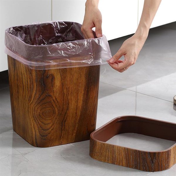 waste bins kitchen rubbish bin retro trash can with lid plastic garbage container imitated solid wood
waste bins kitchen rubbish bin retro trash can with lid plastic garbage container imitated solid wood