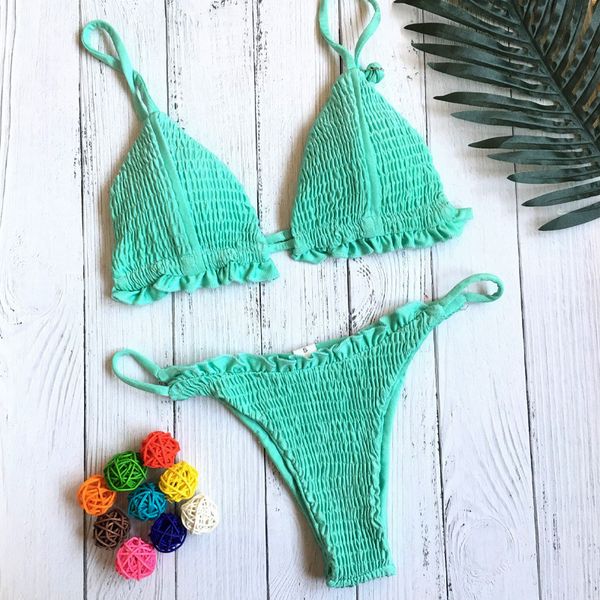 2021 wrinkled pleated bikini women swimsuit female swimwear two pieces bikini set ruffled micro bathing suit swim ladyby
2021 wrinkled pleated bikini women swimsuit female swimwear two pieces bikini set ruffled micro bathing suit swim ladyby