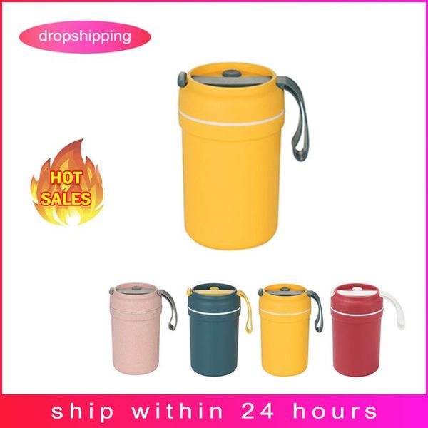 wheat straw double-layer breakfast cup portable milk household plastic water with lid sealed soup pot 330ml dinnerware sets
wheat straw double-layer breakfast cup portable milk household plastic water with lid sealed soup pot 330ml dinnerware sets
