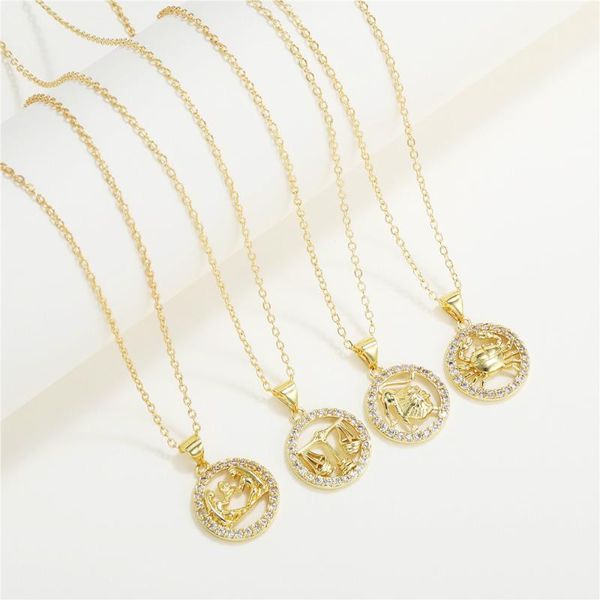 pendant necklaces 2021 zircon necklace women constellation clavicle chain fashion creative birthday gift accessories, Silver
pendant necklaces 2021 zircon necklace women constellation clavicle chain fashion creative birthday gift accessories, Silver