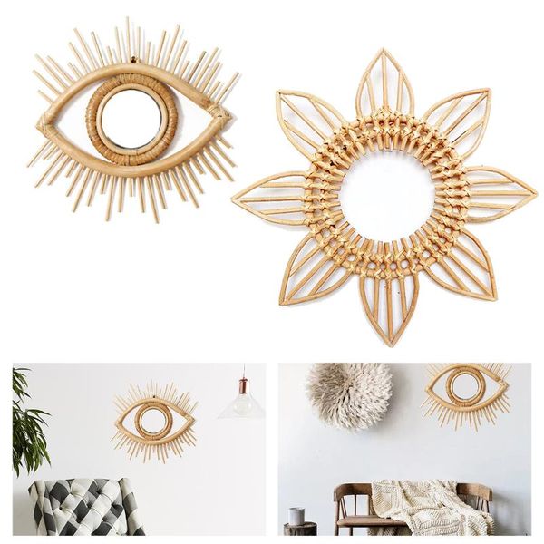 decorative objects & figurines rattan mirror frame ins style crafts flower creative po hanging wall living room bedroom decoration
decorative objects & figurines rattan mirror frame ins style crafts flower creative po hanging wall living room bedroom decoration