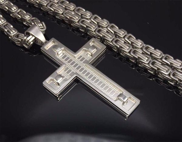 pendant necklaces crucifix jesus necklace gold color stainless steel christs bible cross men jewelry byzantine chain gifts for father, Silver
pendant necklaces crucifix jesus necklace gold color stainless steel christs bible cross men jewelry byzantine chain gifts for father, Silver