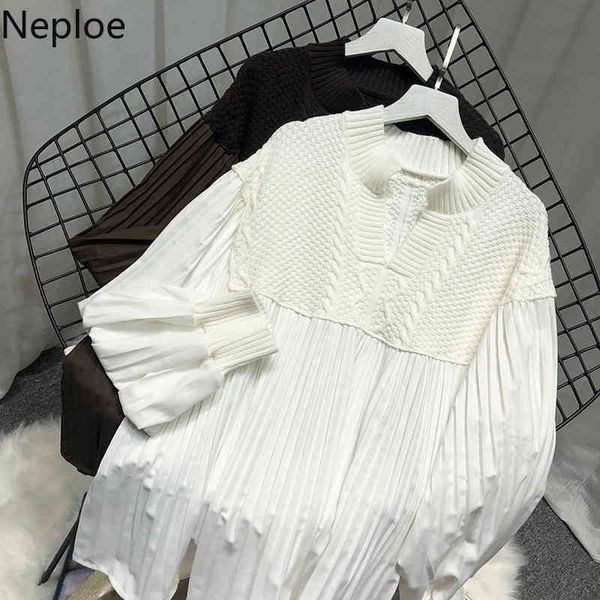 naploe fall clothes vintage sweaters women patchwork loose knitted pullovers v-neck lantern sleeve pleated jumper female 210422, White;black
naploe fall clothes vintage sweaters women patchwork loose knitted pullovers v-neck lantern sleeve pleated jumper female 210422, White;black