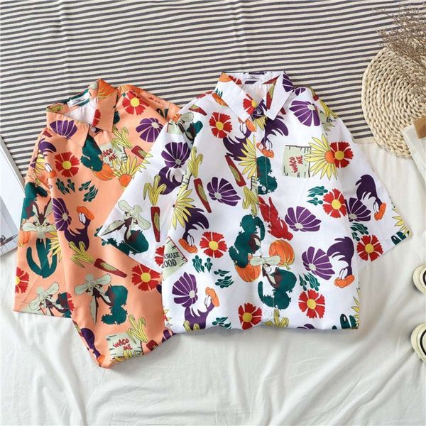men's casual shirts shirt summer short sleeve floral shirt loose beach couple youth fashion a3zb, White;black
men's casual shirts shirt summer short sleeve floral shirt loose beach couple youth fashion a3zb, White;black