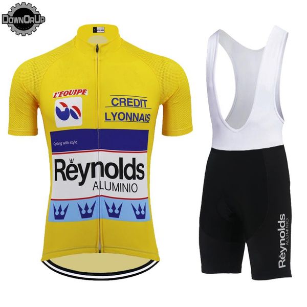 racing sets retro men's cycling jersey 2021 set yellow pro team clothing mtb bib shorts road bicycle clothes ciclismo, Black;blue
racing sets retro men's cycling jersey 2021 set yellow pro team clothing mtb bib shorts road bicycle clothes ciclismo, Black;blue