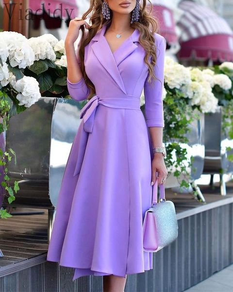 casual dresses women elegant solid color a line dress office lady v neck tied detail flared, Black;gray
casual dresses women elegant solid color a line dress office lady v neck tied detail flared, Black;gray