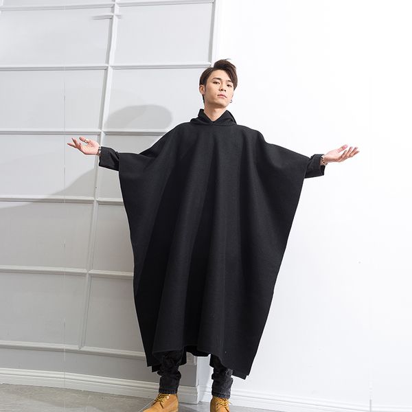 wool m-4xl retro-male woolen with a hood over knee-length black korean winter jacket student clothing high fl7e
wool m-4xl retro-male woolen with a hood over knee-length black korean winter jacket student clothing high fl7e