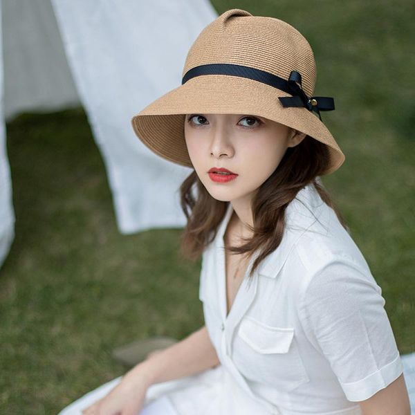 wide brim hats 2021 spring and summer net red bowknot straw hat female japanese fashion casual sunscreen basin small fresh outing sunhat, Blue;gray
wide brim hats 2021 spring and summer net red bowknot straw hat female japanese fashion casual sunscreen basin small fresh outing sunhat, Blue;gray