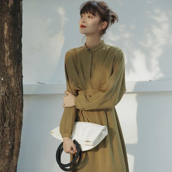 casual dresses women vintage french style a-line party autumn midi dress long batwing sleeve oneck elegant fashion vestidos, Black;gray
casual dresses women vintage french style a-line party autumn midi dress long batwing sleeve oneck elegant fashion vestidos, Black;gray