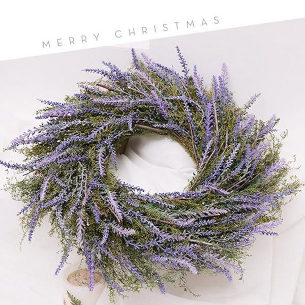 handmade artificial 18-inch lavender simulation wreath used for front door wall hanging window wedding home decoration decorative flowers &
handmade artificial 18-inch lavender simulation wreath used for front door wall hanging window wedding home decoration decorative flowers &