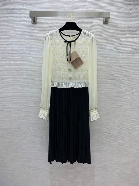 210 2022 spring summer brand same style dress large size long sleeve panelled crew neck women dress nis, Black
210 2022 spring summer brand same style dress large size long sleeve panelled crew neck women dress nis, Black