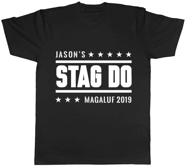 personalised stag do name location year mens t-shirt tee, White;black
personalised stag do name location year mens t-shirt tee, White;black