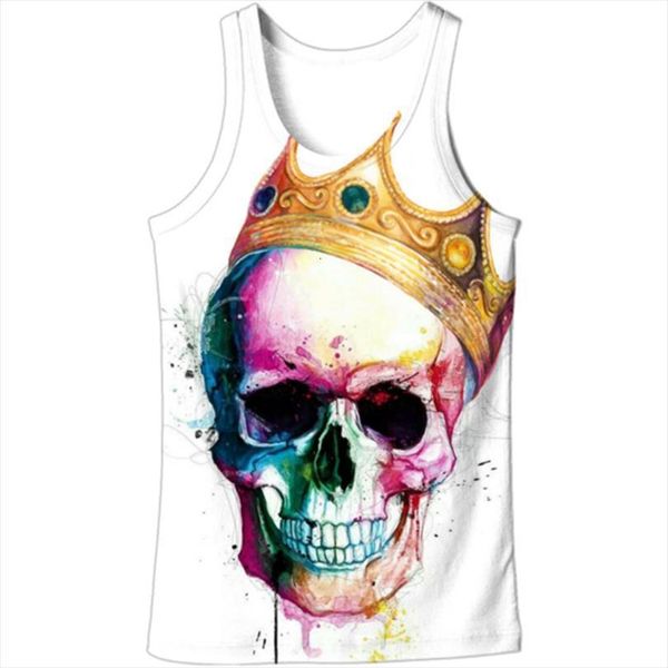 3d tank men crown color skull print singlet vest sleeveless summer casual streetwear plus size 5xl, White;black
3d tank men crown color skull print singlet vest sleeveless summer casual streetwear plus size 5xl, White;black