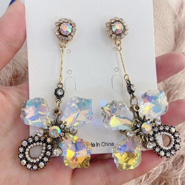 luxury exaggerated korean crystal flower drop earrings for women girls vintage long pendientes jewelry gifts dangle & chandelier, Silver
luxury exaggerated korean crystal flower drop earrings for women girls vintage long pendientes jewelry gifts dangle & chandelier, Silver