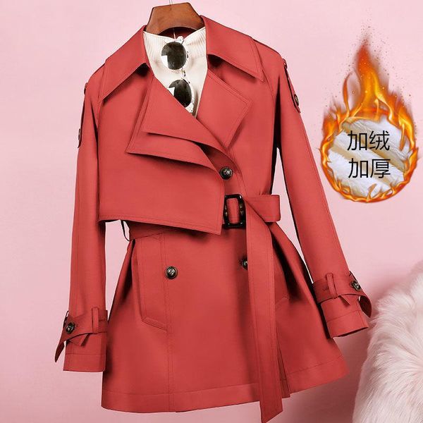 women's wool & blends 2021 autumn and winter plush thickened windbreaker coat korean fashion leisure medium long loose, Black
women's wool & blends 2021 autumn and winter plush thickened windbreaker coat korean fashion leisure medium long loose, Black