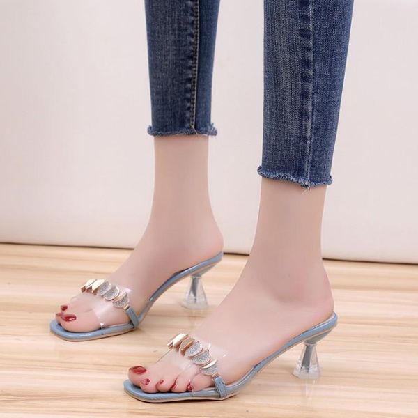 slippers cool slipper women's summer fashion high heels water with korean version of open toe a line sandals, Black
slippers cool slipper women's summer fashion high heels water with korean version of open toe a line sandals, Black