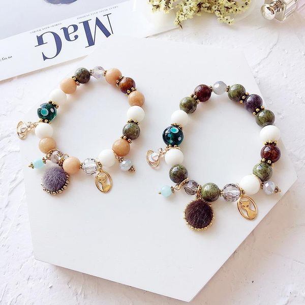 beaded, strands natural stone crystal string beads stretch bracelet bohemia national style fashion women's, Black
beaded, strands natural stone crystal string beads stretch bracelet bohemia national style fashion women's, Black