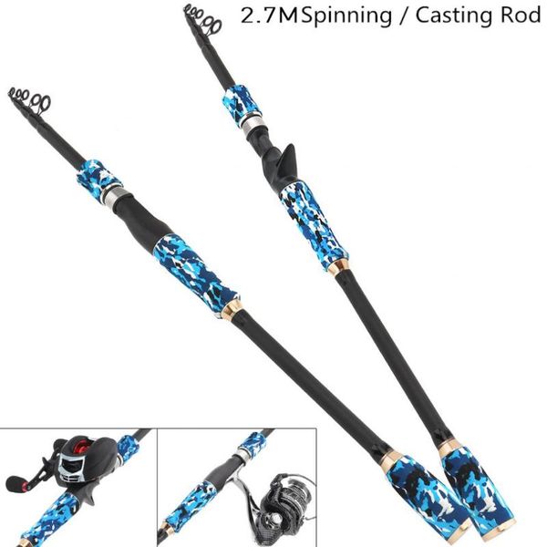 2.7m carbon 7 section ultra light travel fishing pole lure tackle fiber rod spinning casting boat rods
2.7m carbon 7 section ultra light travel fishing pole lure tackle fiber rod spinning casting boat rods