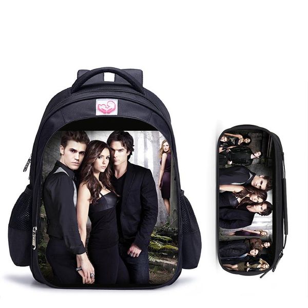 backpack 16 inch vampire diaries children school bags orthopedic kids boys girls mochila infantil cartoon
backpack 16 inch vampire diaries children school bags orthopedic kids boys girls mochila infantil cartoon
