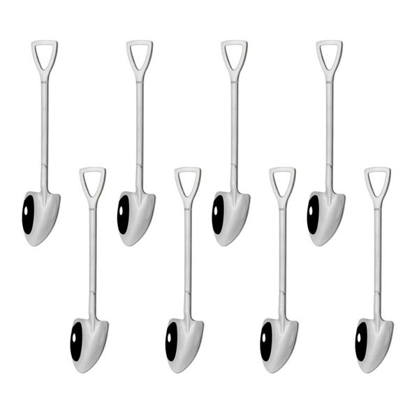 8pcs silver stainless steel coffee spoon tea dessert long handle teaspoon ice cream shovel shape tableware kitchen accessories dinnerware se
8pcs silver stainless steel coffee spoon tea dessert long handle teaspoon ice cream shovel shape tableware kitchen accessories dinnerware se
