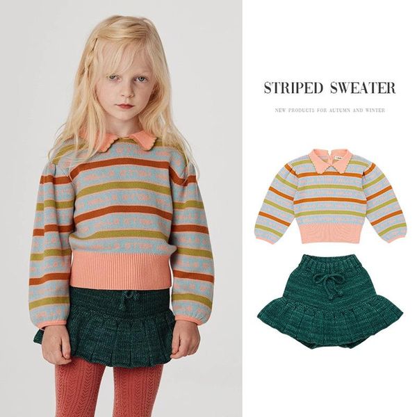 pullover fall toddler kids girls warm sweater teenager long sleeve fashion knitted children color striped puff sleeves knitwear, Blue
pullover fall toddler kids girls warm sweater teenager long sleeve fashion knitted children color striped puff sleeves knitwear, Blue