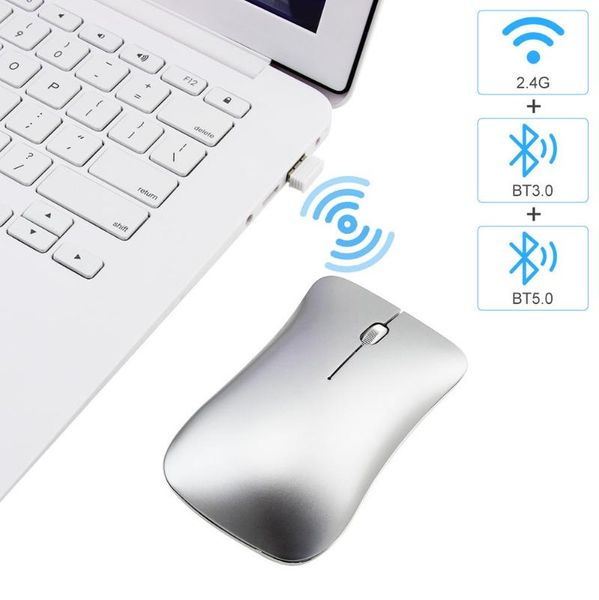 bluetooth 5.0 + 2.4ghz wireless mouse multi mode rechargeable silent aluminum alloy mause computer ultra-thin mice for pc laptop
bluetooth 5.0 + 2.4ghz wireless mouse multi mode rechargeable silent aluminum alloy mause computer ultra-thin mice for pc laptop