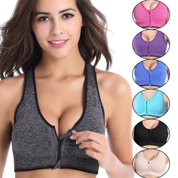 gym clothing dichski women zipper push up sports bras shockproof underwear running vest workout sportswear yoga sport, White;black
gym clothing dichski women zipper push up sports bras shockproof underwear running vest workout sportswear yoga sport, White;black