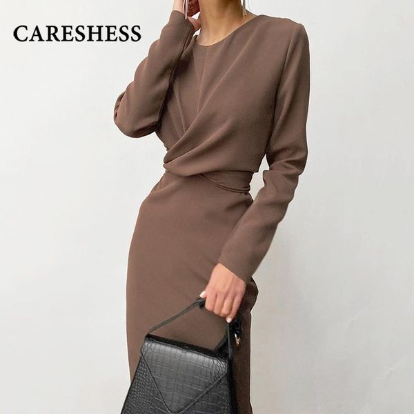 casual dresses autumn and winter women's fashion round neck high waist slim dress long sleeve mid-length package hip skirt, Black;gray
casual dresses autumn and winter women's fashion round neck high waist slim dress long sleeve mid-length package hip skirt, Black;gray