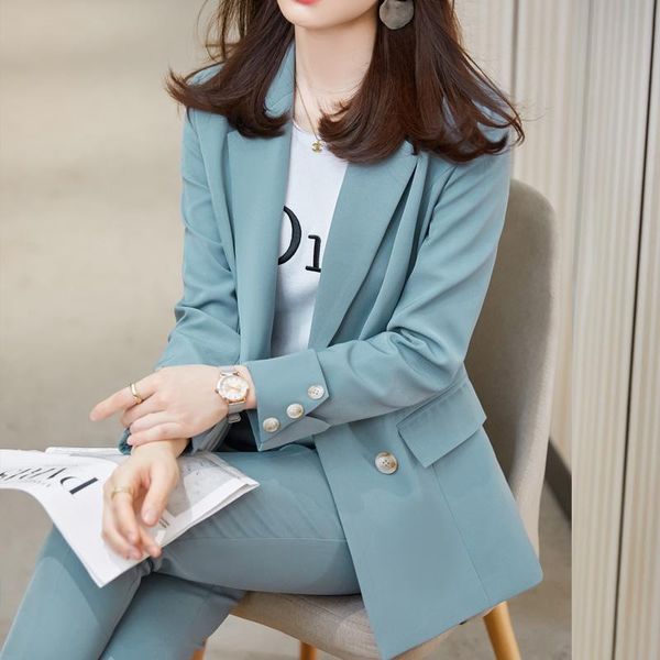 women's two piece pants spring autumn long sleeves blazer and 2 set women fashion black office jacket chic elegant female suits, White
women's two piece pants spring autumn long sleeves blazer and 2 set women fashion black office jacket chic elegant female suits, White