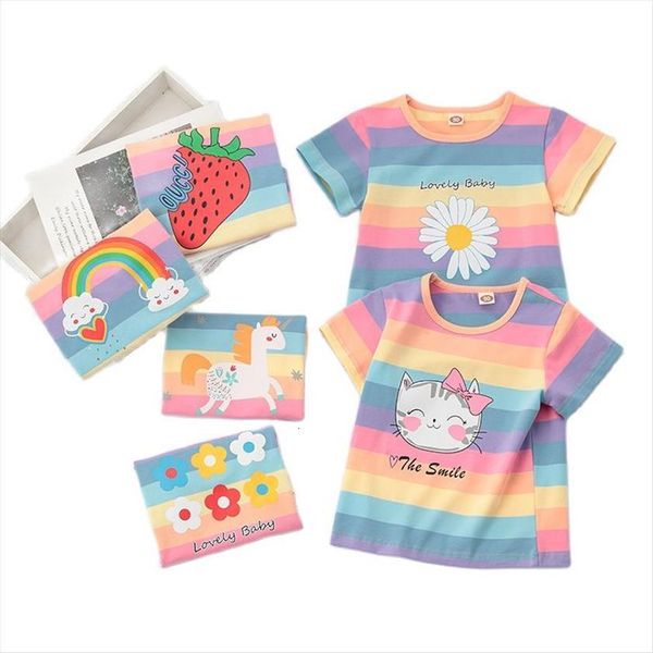 vidmid childrens short sleeve cotton t shirt summer half baby girls striped floral cartoon shirts tees p903, Blue
vidmid childrens short sleeve cotton t shirt summer half baby girls striped floral cartoon shirts tees p903, Blue